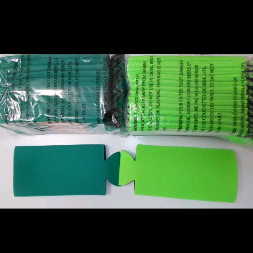 Blank Koozies Lime Green/Green Slim